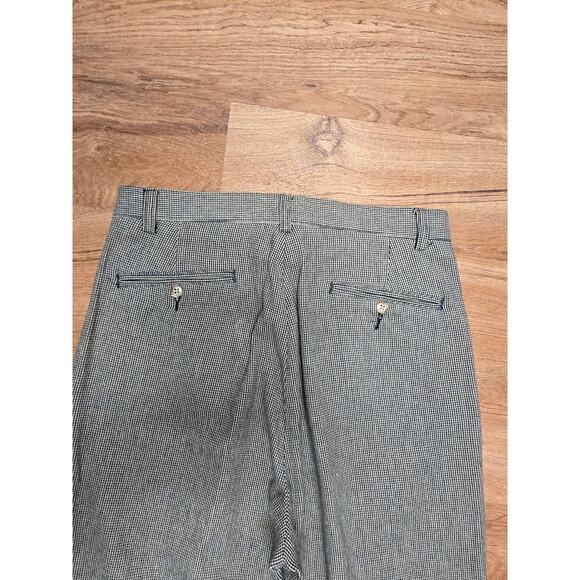 Vintage Polo Ralph Lauren Mens 31x32 Pants Checkered Pleated Gray Classic Style - Picture 9 of 16